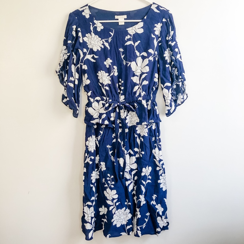 NWOT H&M Women's Floral Crepe Nursing Dress